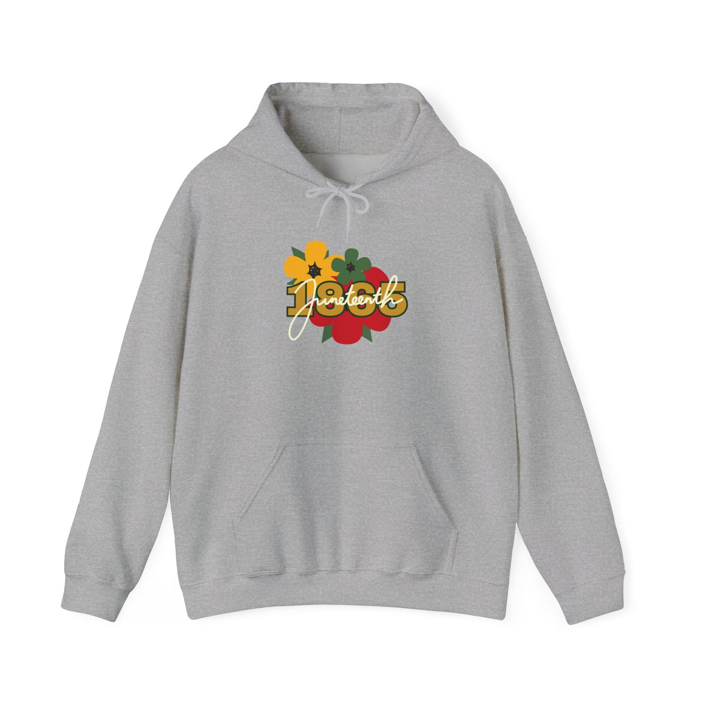 Juneteenth Flower Unisex Heavy Blend Hooded Sweatshirt