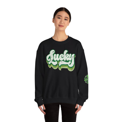 Lucky Shamrock Unisex Heavy Blend Crewneck Sweatshirt