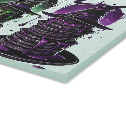 Halloween Pancakes Themed Glass Cutting Board