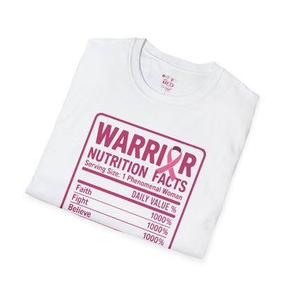 Warrior Nutrition Facts -October Breast Cancer