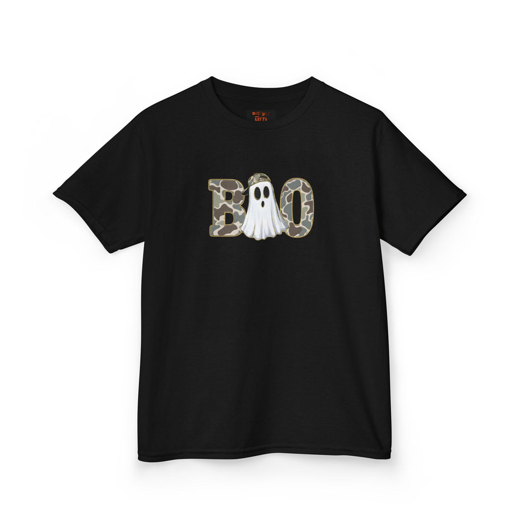 BOO Camo Halloween Ghost Graphic Tee