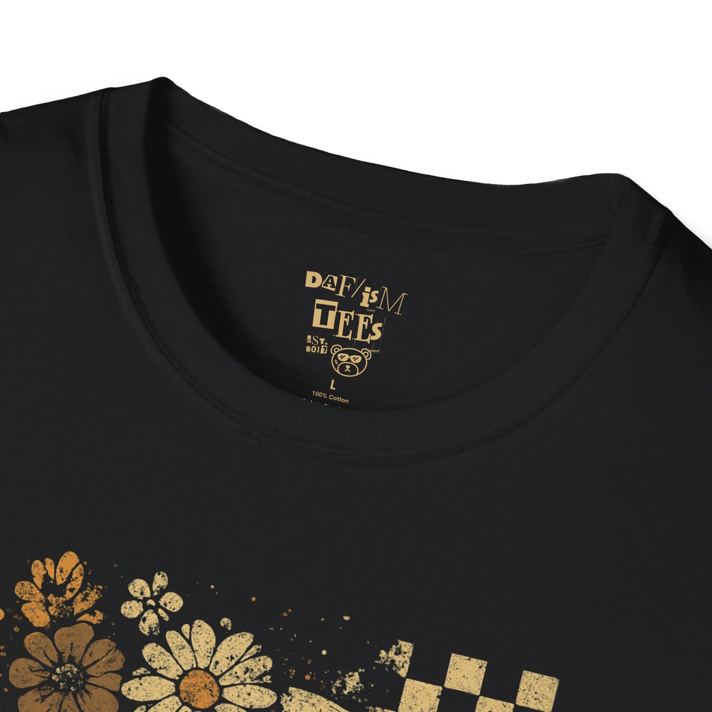 Skull and Floral Vintage Tee