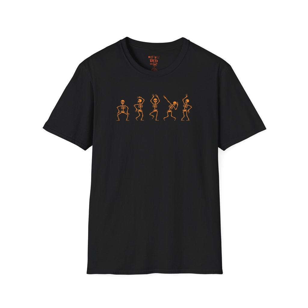 Skeleton Dance Moves Family Halloween Tee - Adult