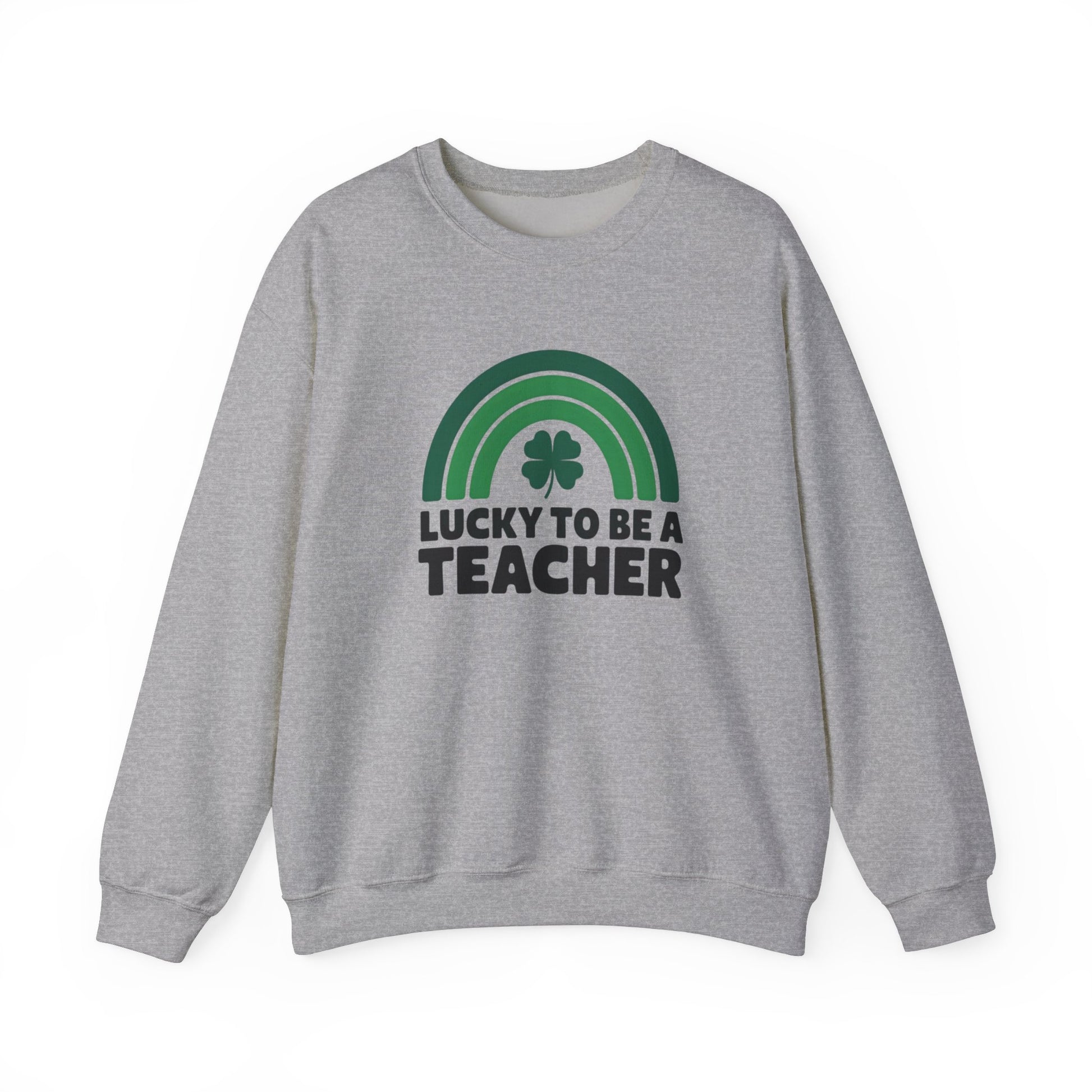 Lucky to Be a Teacher Crewneck Sweatshirt - St. Patrick's Day Gift