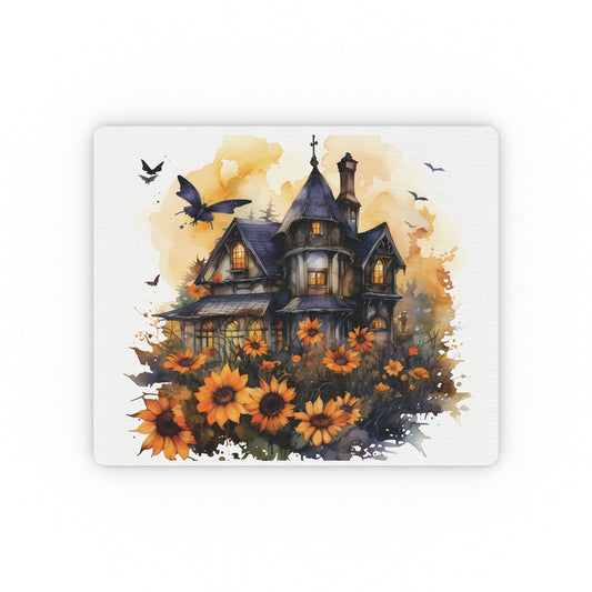 Whimsical Haunted House Mouse Pad