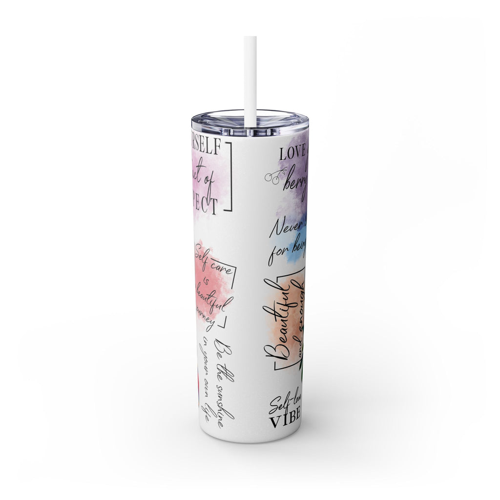 Self-Love Inspirational Skinny Tumbler