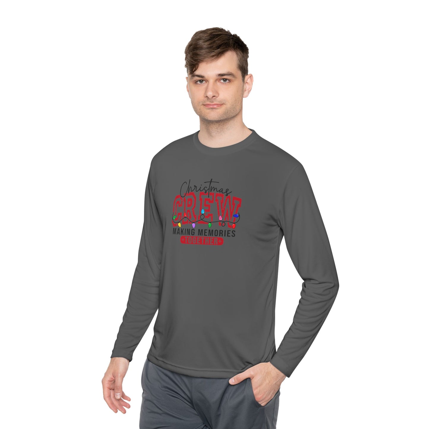 Christmas Crew Long Sleeve Tee — "Making Memories Together" Holiday Shirt