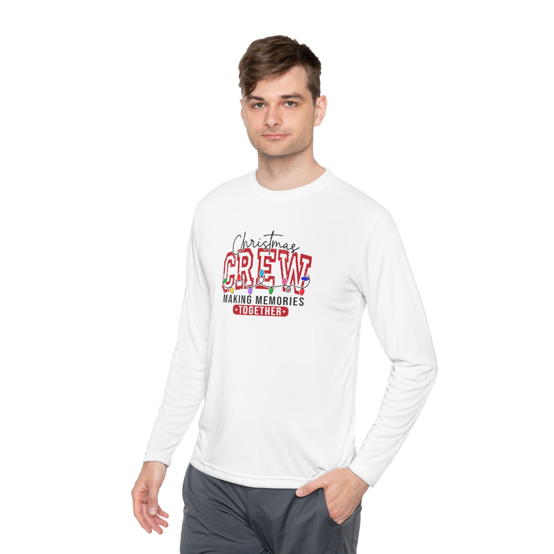 Christmas Crew Long Sleeve Tee — "Making Memories Together" Holiday Shirt