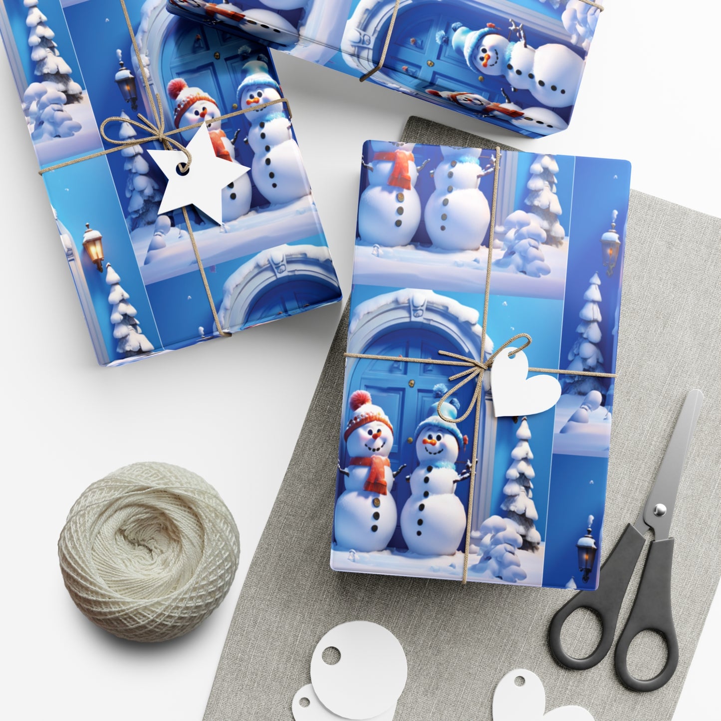 Snowman Duo Gift Wrap Papers