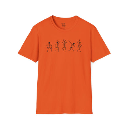 Skeleton Dance Moves Family Halloween Tee - Adult