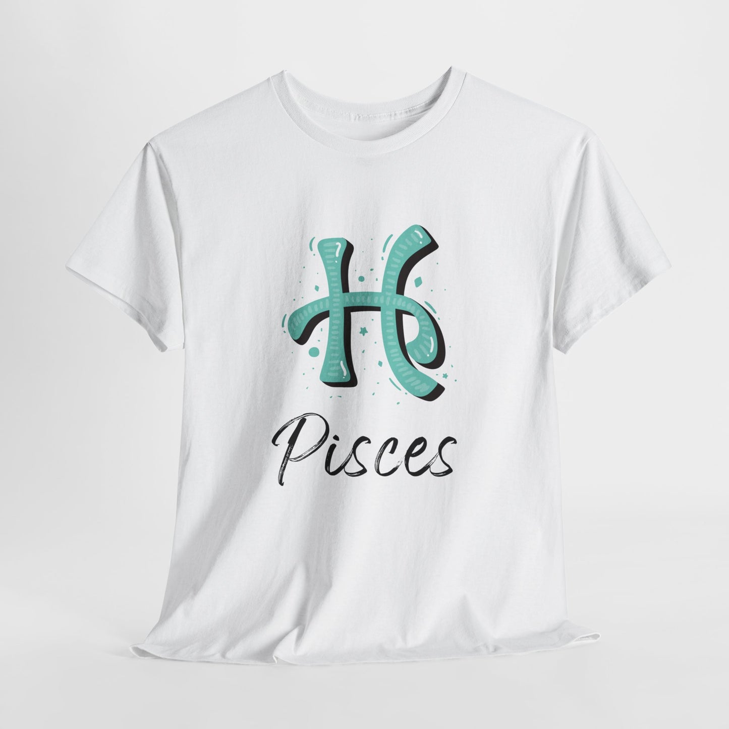 Pisces Zodiac Unisex Heavy Cotton Tee