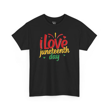 Juneteenth Celebration Unisex Heavy Cotton Tee - I Love Juneteenth Day