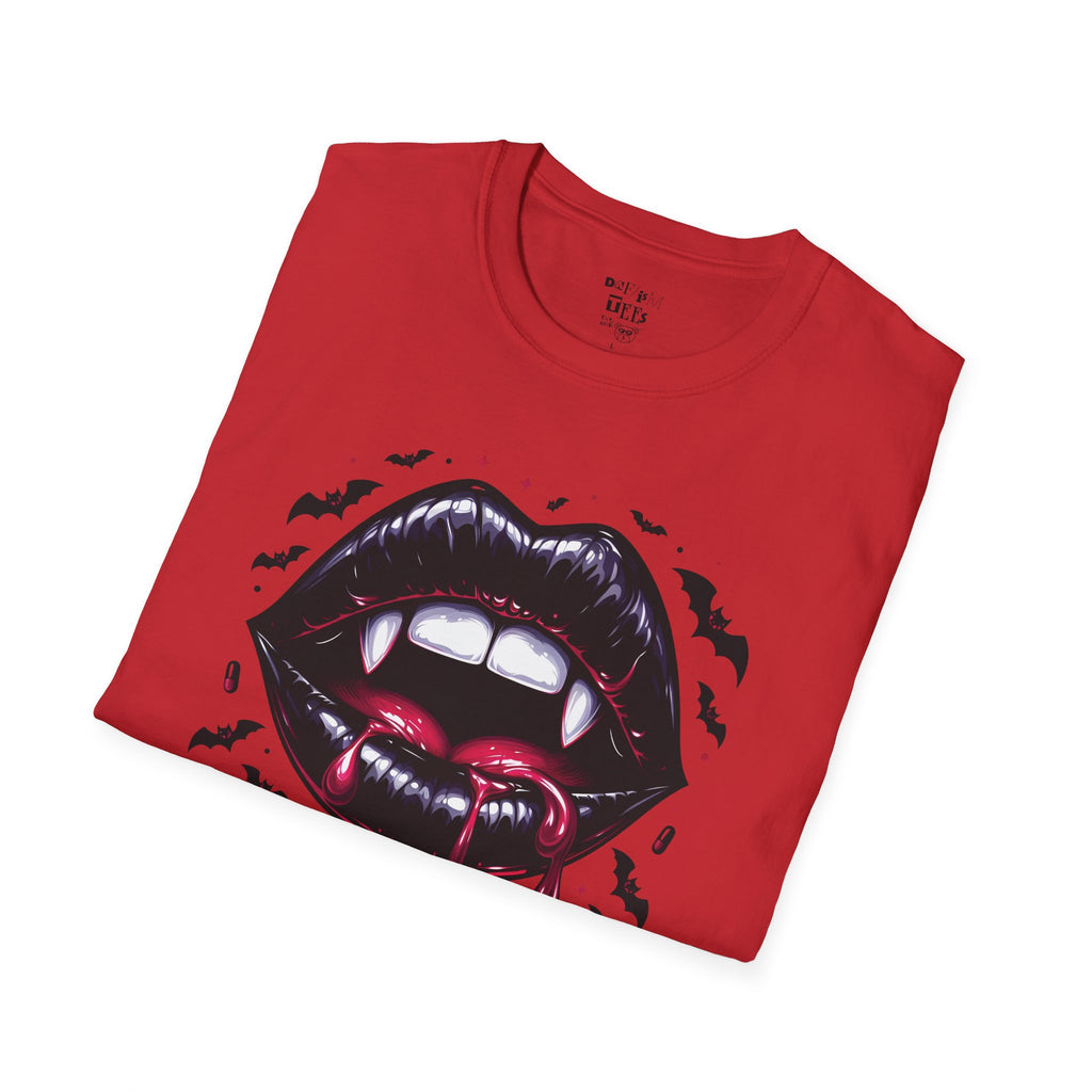 Vampire Kiss Halloween Gothic Tee