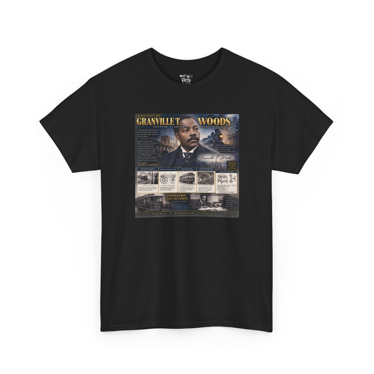 Granville T. Woods Black Inventor History T-Shirt