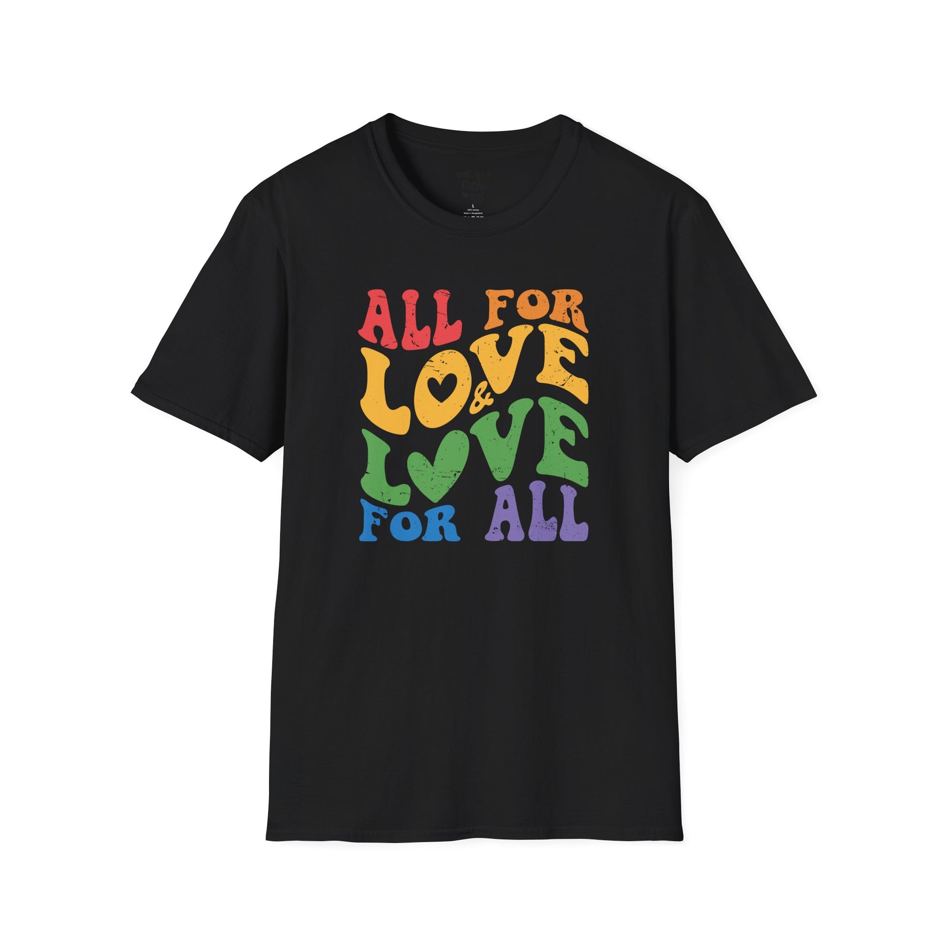 Love for All Unisex T-Shirt - Embrace Kindness, LGBTQ+ Pride, Gift for Friends, Casual Wear, Summer Vibes