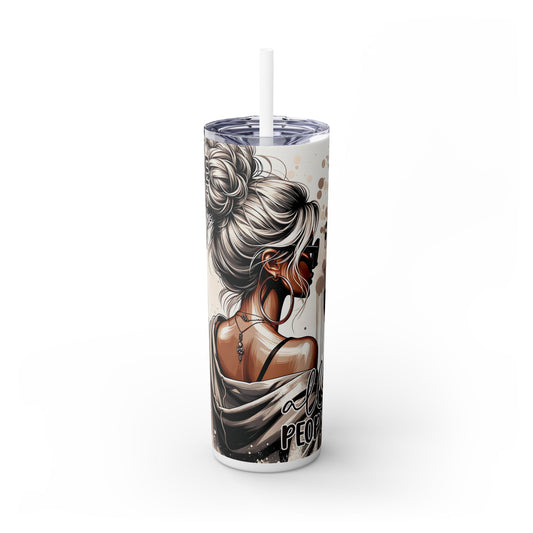 Not Today Skinny Tumbler with Straw, 20oz
