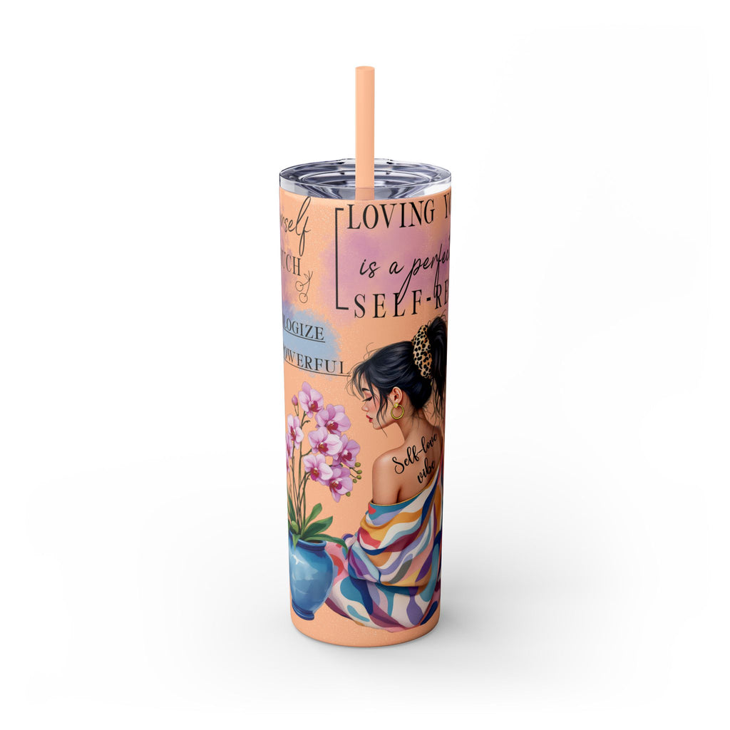 Self-Love Inspirational Skinny Tumbler