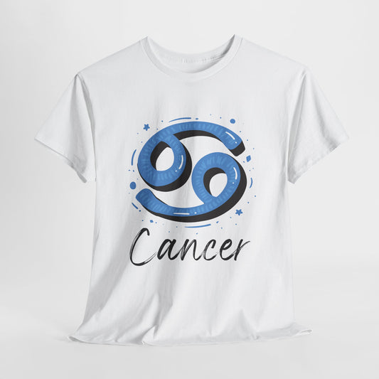 Cancer Zodiac Unisex Heavy Cotton Tee