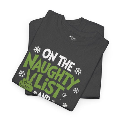 Naughty List I Regret Nothing Christmas Tee
