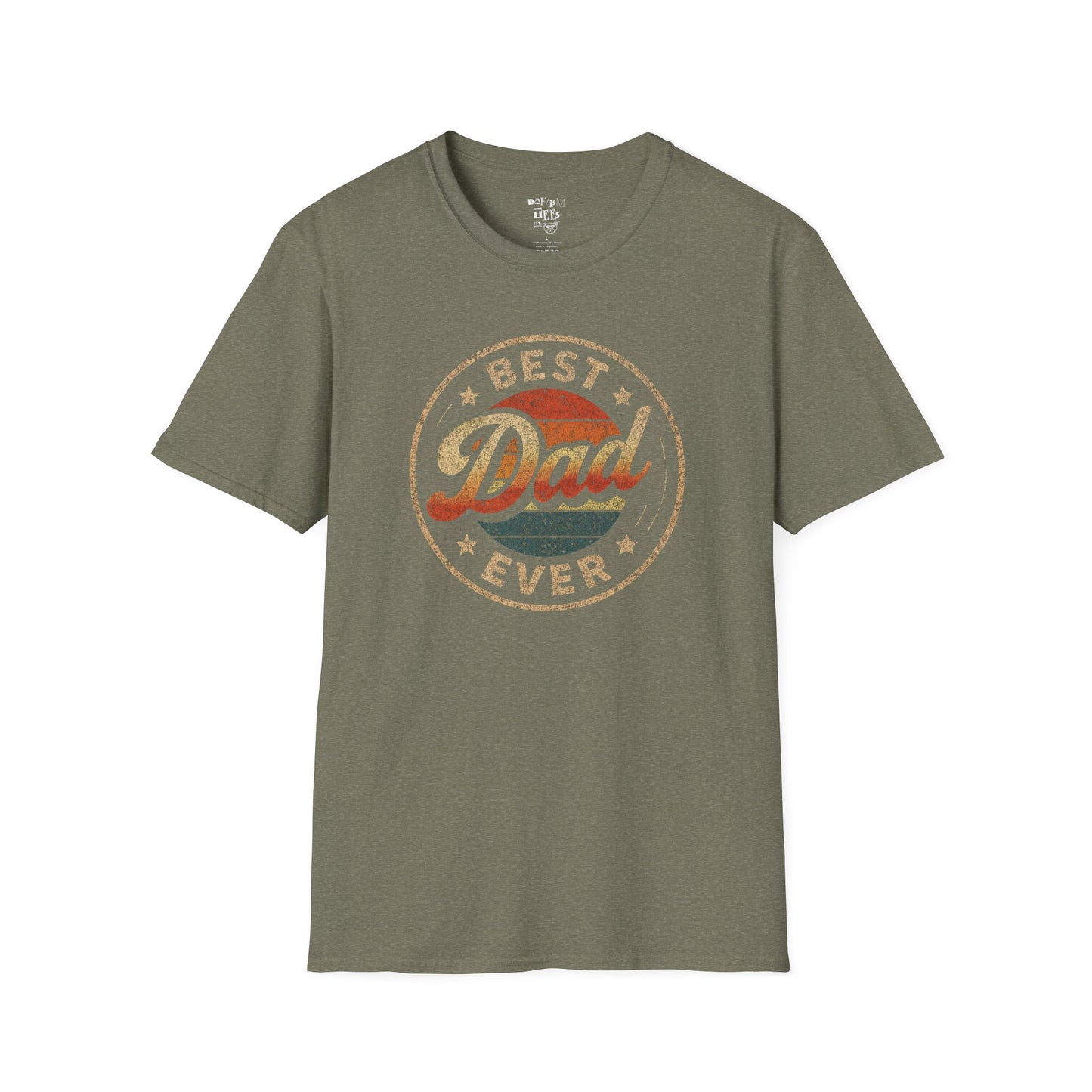 Best Dad Ever Unisex Softstyle T-Shirt, Father's Day Gift, Casual Wear, Dad Apparel, Family Reunion Tee