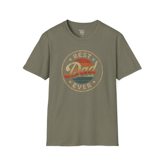 Best Dad Ever Unisex Softstyle T-Shirt, Father's Day Gift, Casual Wear, Dad Apparel, Family Reunion Tee