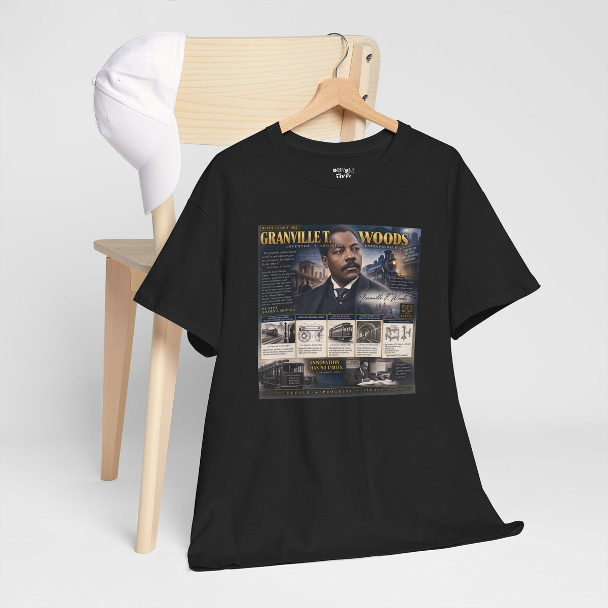 Granville T. Woods Black Inventor History T-Shirt