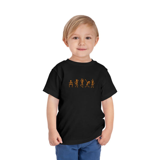 Skeleton Dance Moves Family Halloween Tee - Toddler