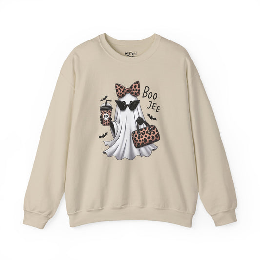 Boo Jee Halloween Ghost Crewneck Sweatshirt