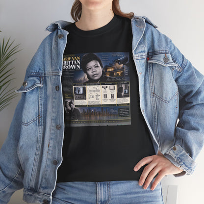 Marie Van Brittan Brown Historical Portrait T-Shirt