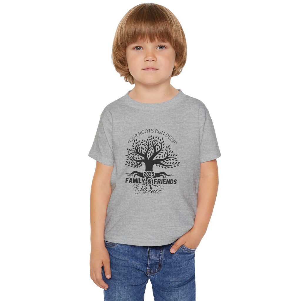 Our Roots Run Deep: Family & Friends Picnic: Personalized Kids Shirt
