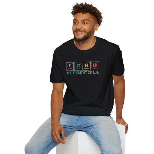 Father Element of Life Unisex T-Shirt | Gifts for Dad | Father's Day Apparel, Casual Wear, Science Lover Shirt, Family Gathering Shirt
