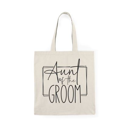 Customizable Wedding Tote Bag for Aunt of the Groom