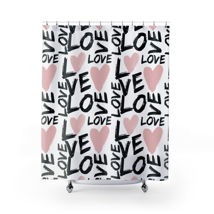 LOVE Shower Curtains