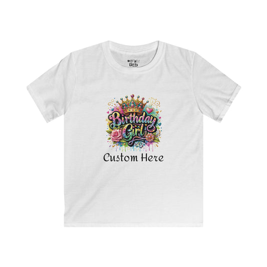 Custom Birthday Girl Tee - Youth