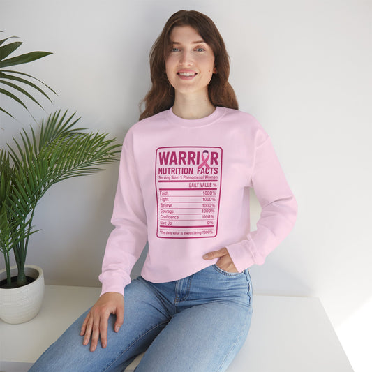 Warrior Nutrition Facts Sweatshirt