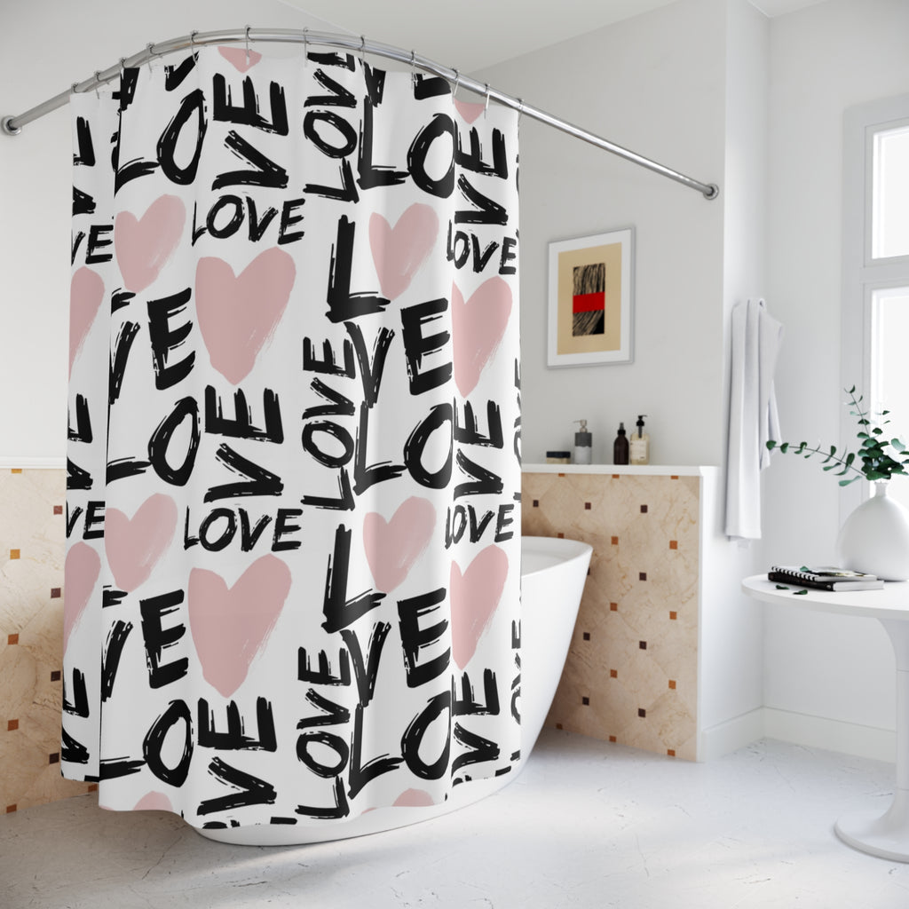 LOVE Shower Curtains