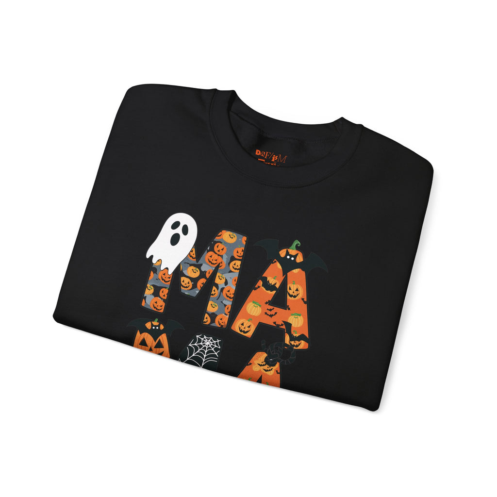 Halloween Ghost and Pumpkin Crewneck Sweatshirt