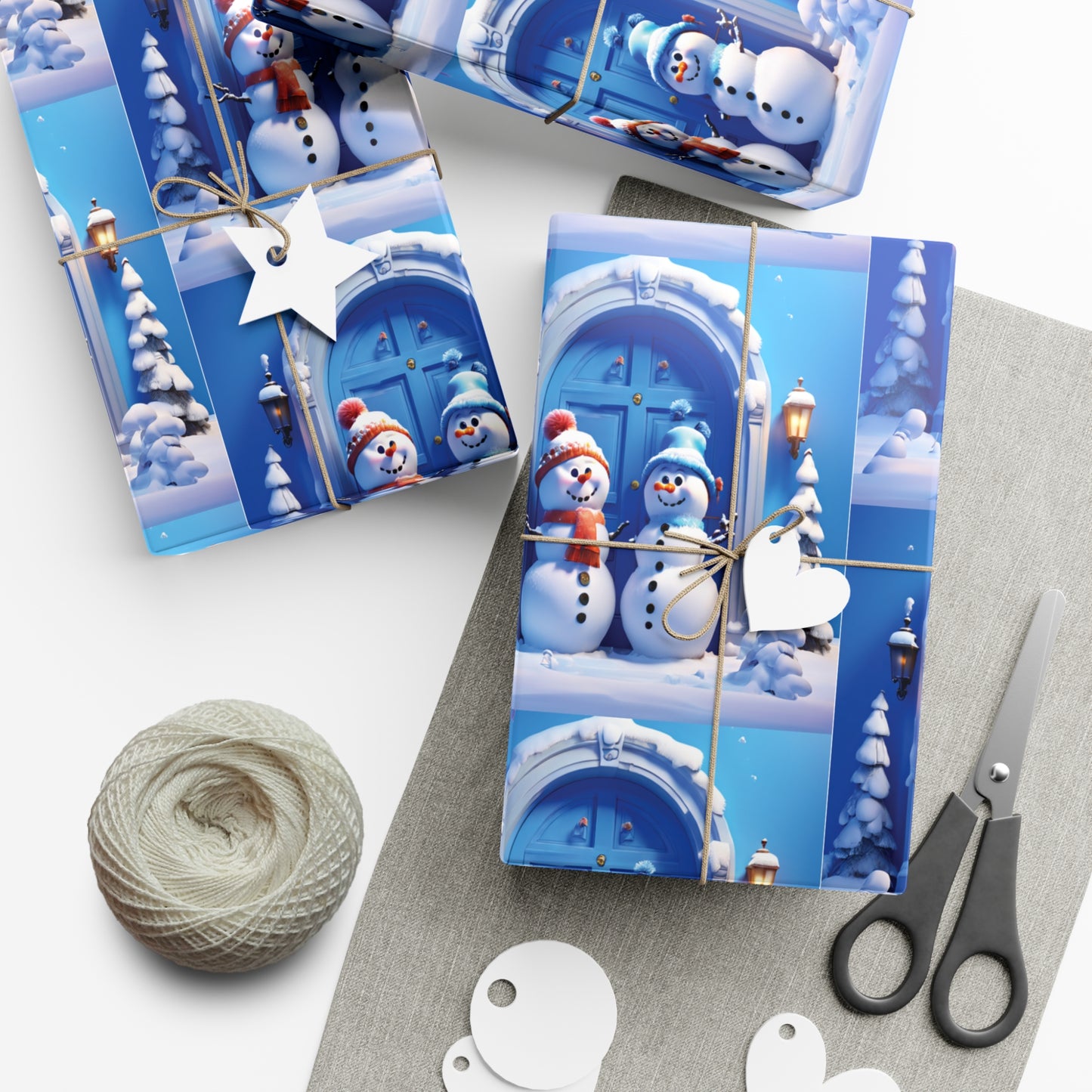 Snowman Duo Gift Wrap Papers