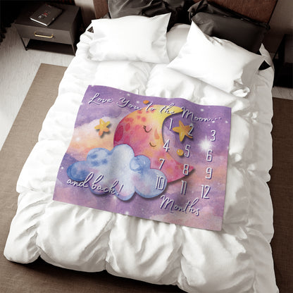 Sweet Dreams Milestone Sweatshirt Blanket