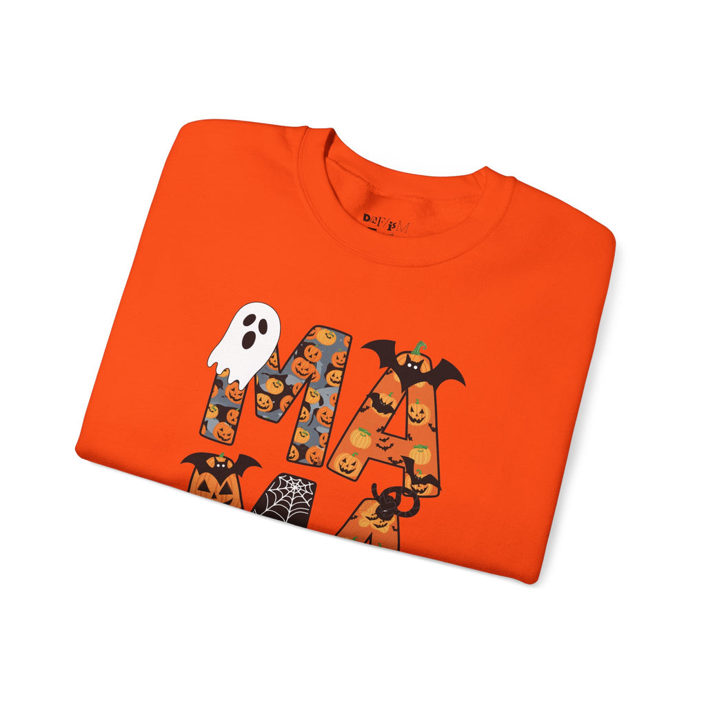 Halloween Ghost and Pumpkin Crewneck Sweatshirt
