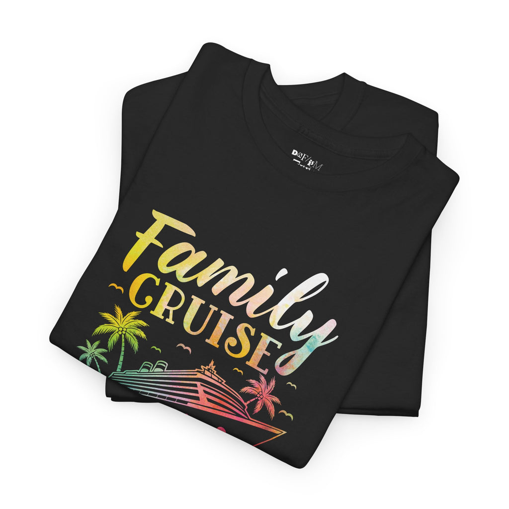 Family Cruise Tee 2025, Unisex Heavy Cotton T-Shirt for Vacations, Family Gatherings, Summer Adventures, Travel Memories, Cruise Shirts