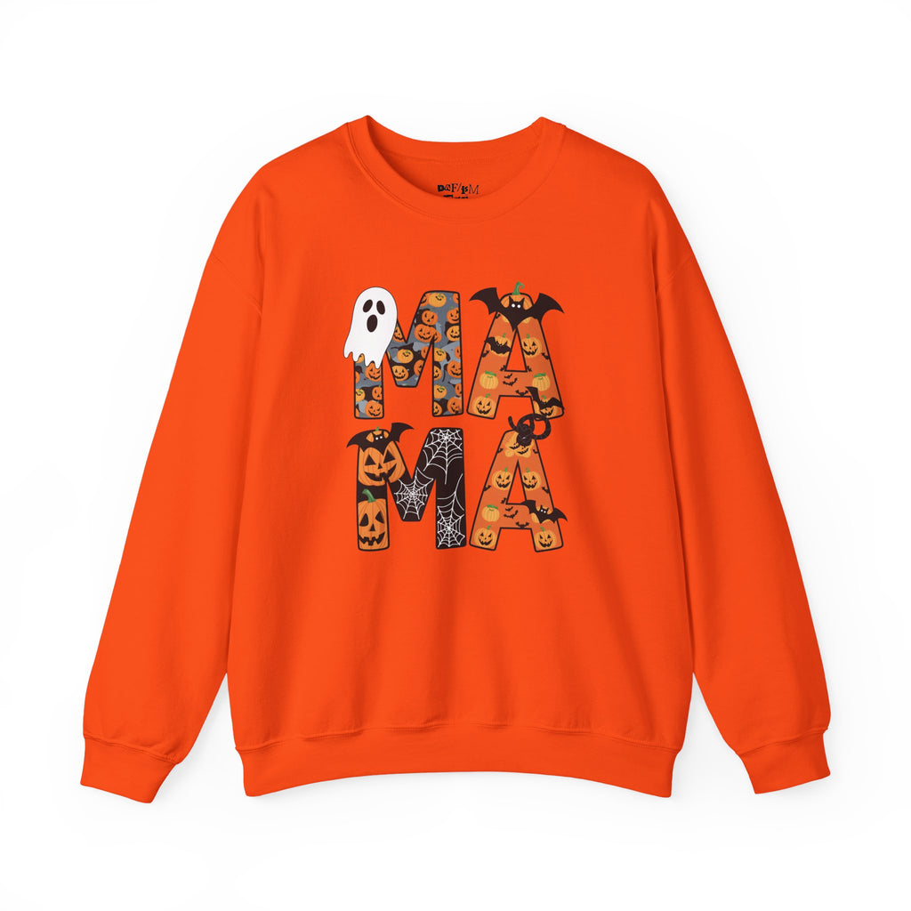 Halloween Ghost and Pumpkin Crewneck Sweatshirt