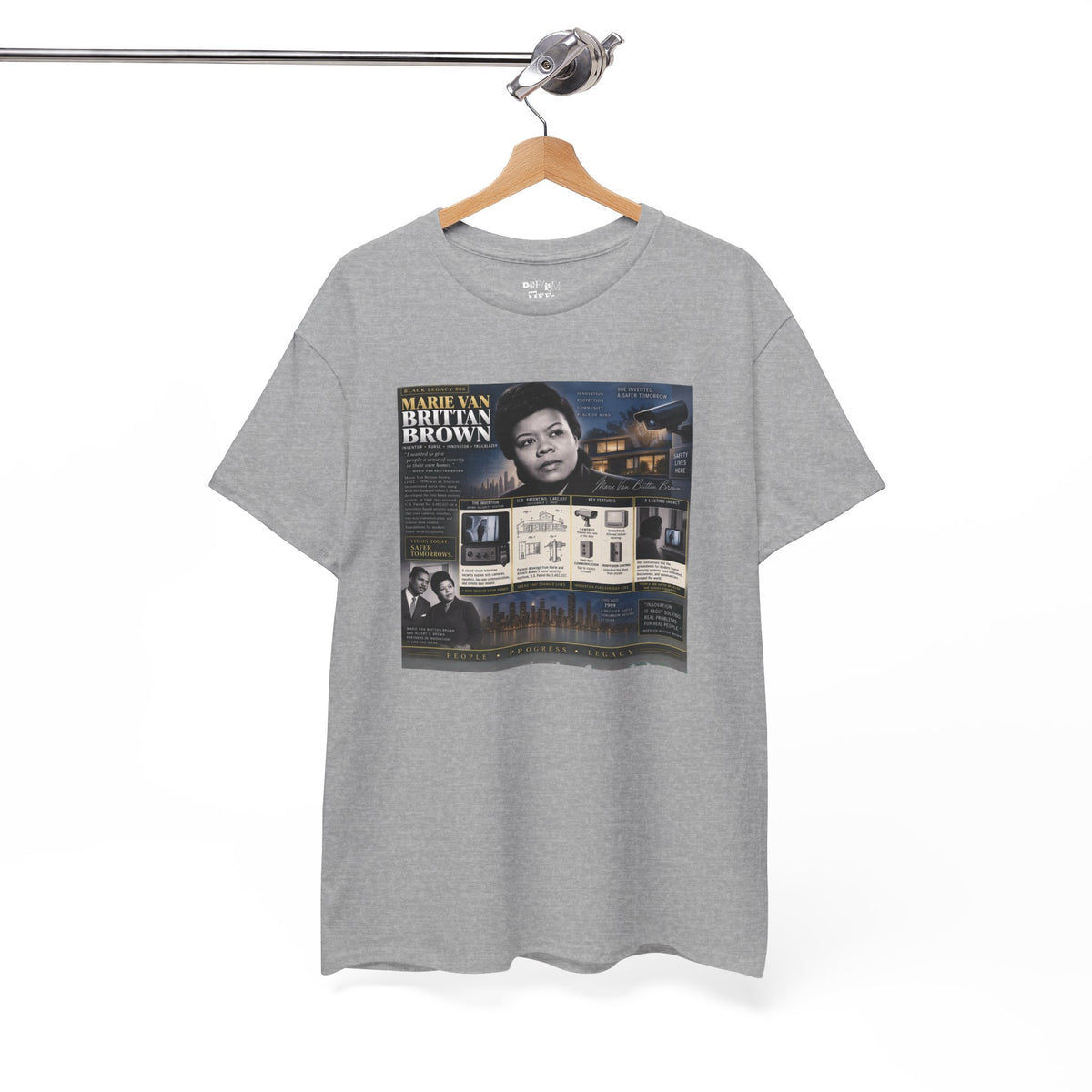 Marie Van Brittan Brown Historical Portrait T-Shirt