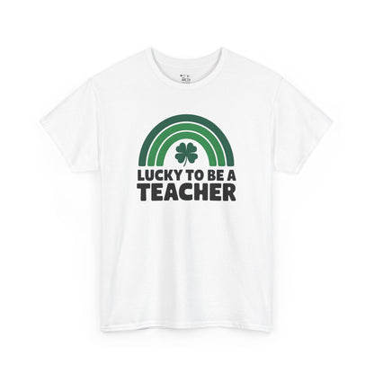Lucky to Be a Teacher Unisex Heavy Cotton Tee