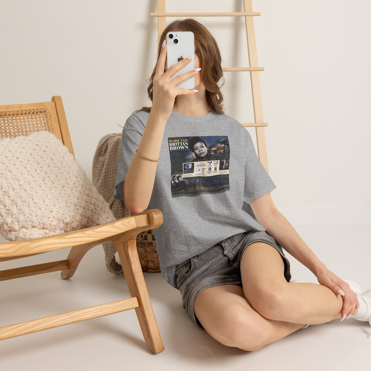 Marie Van Brittan Brown Historical Portrait T-Shirt