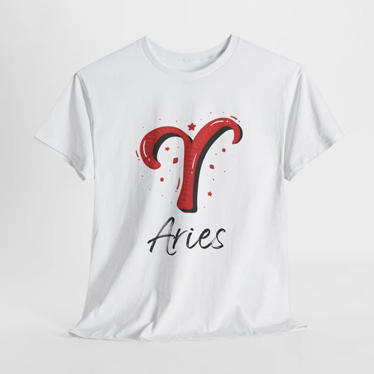 Aries Zodiac Unisex Heavy Cotton Tee