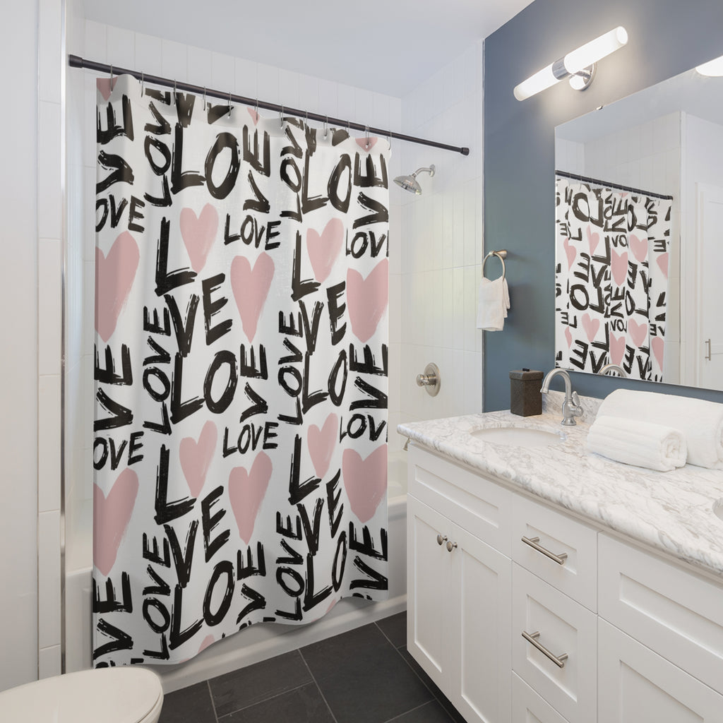LOVE Shower Curtains