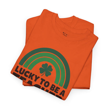 Lucky to Be a Teacher Unisex Heavy Cotton Tee