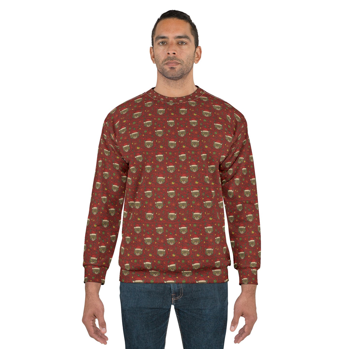Festive Cat Pajama Top