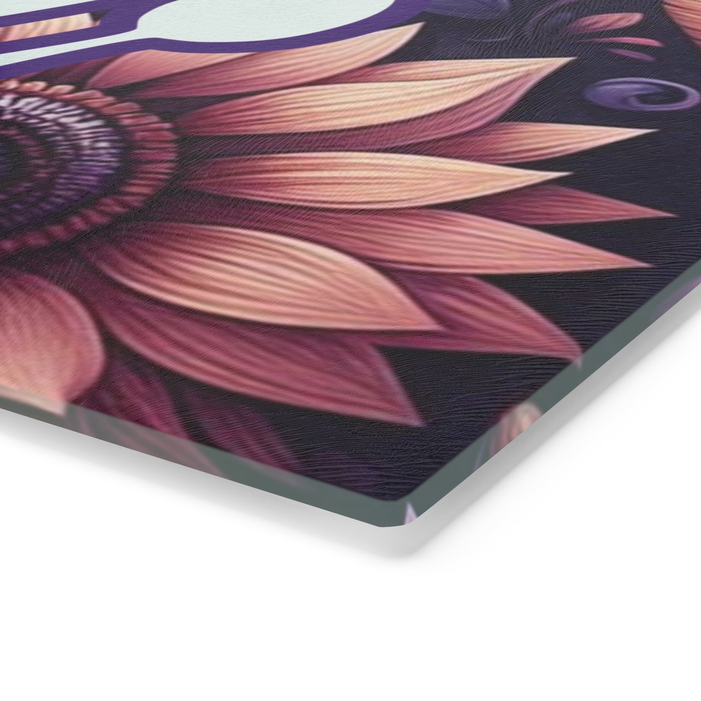 Cook Pray Eat Glass Cutting Board
